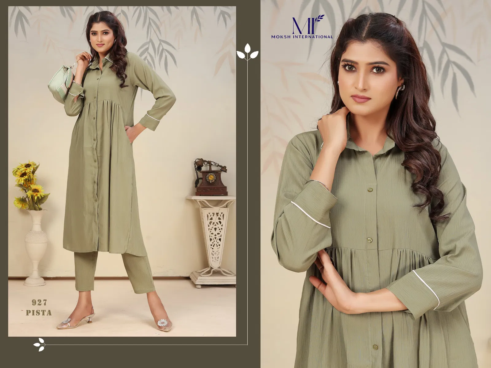 Ice Vol 2 By Moksh Rinkal Cotton Kurti With Bottom Suppliers In India
